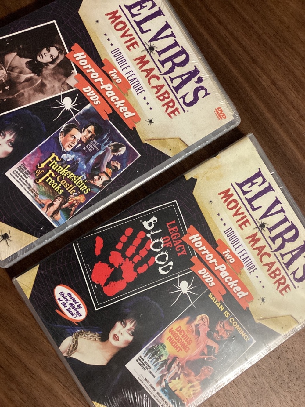 Elvira’s (2) movie macabre double feature.